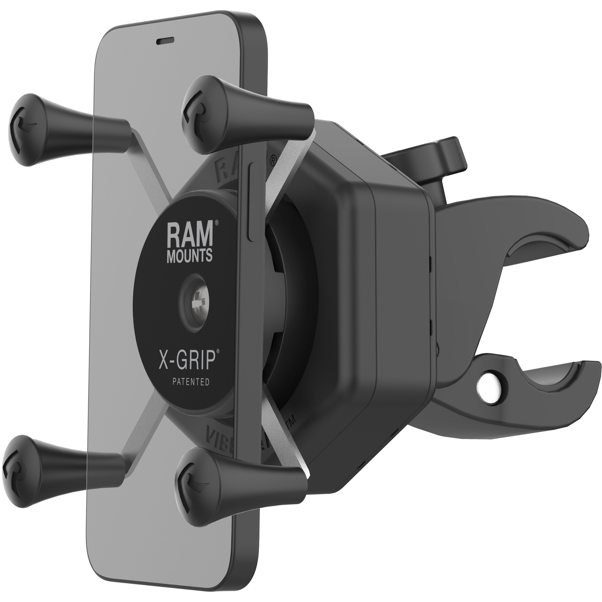 X Grip Vibe Safe Phone Mount With Small Tough Claw