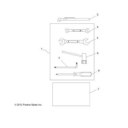 Polaris ATV Tool Kit, Genuine OEM Part 2874926, Qty 1