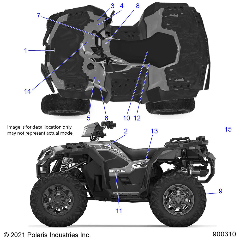 
                      
                        Polaris ATV Side Decal, XP 1000, Right, Genuine OEM Part 7189296, Qty 1
                      
                    