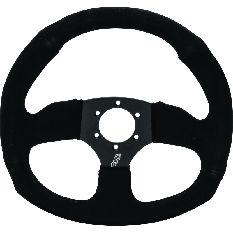 DragonFire Racing Steering Wheels - D-shaped- Suede- Iron Series- 0in offset