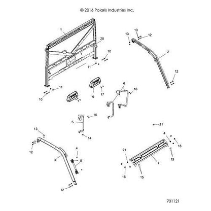 Polaris Ranger Fender Plug, Rear, Genuine OEM Part 7671178, Qty 1