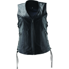 Kuryakyn Leather By River Road Sapphire Leather Vest Black Womens - Medium