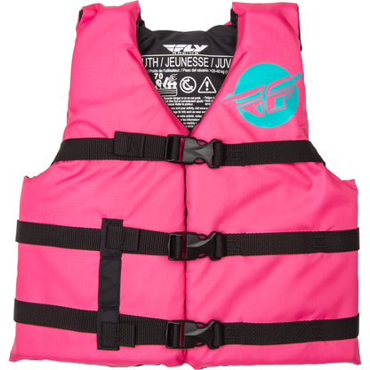 Youth Flotation Vest Neon Pink/Teal
