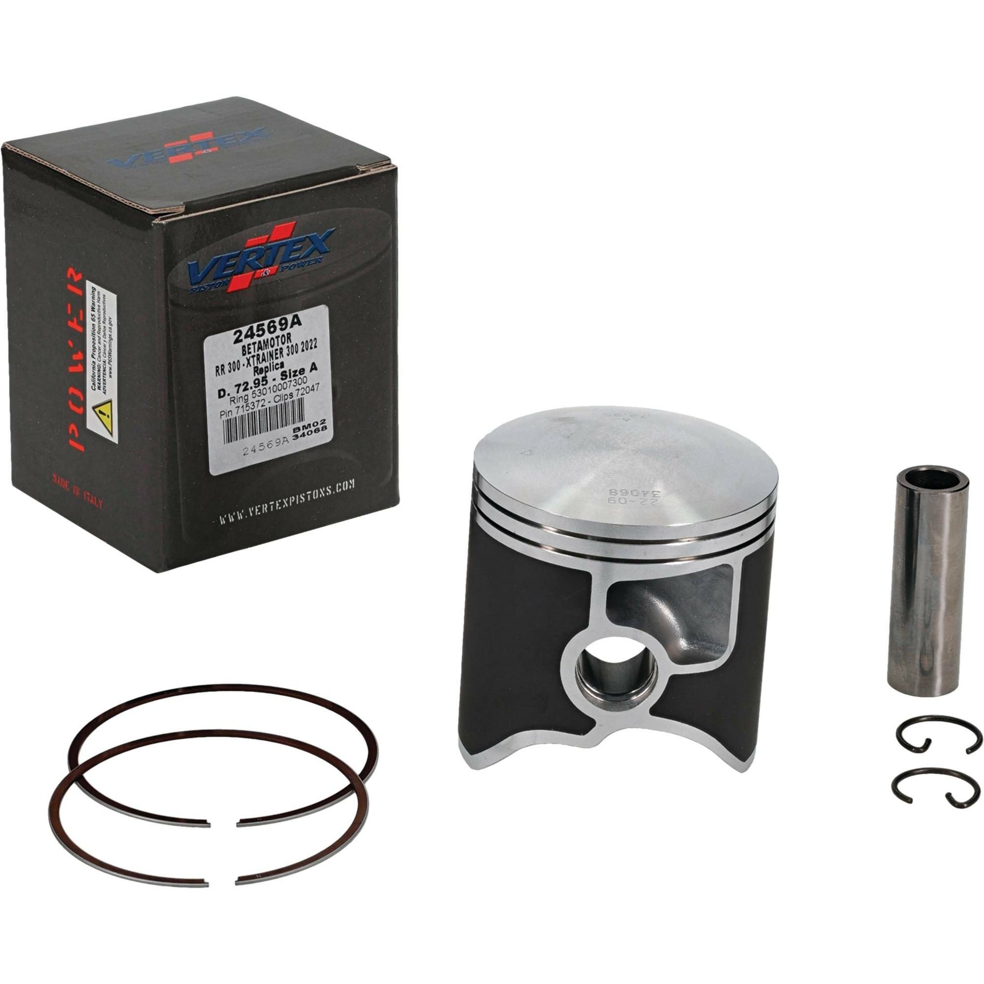 Piston Kit Cast 72.95/Std Beta