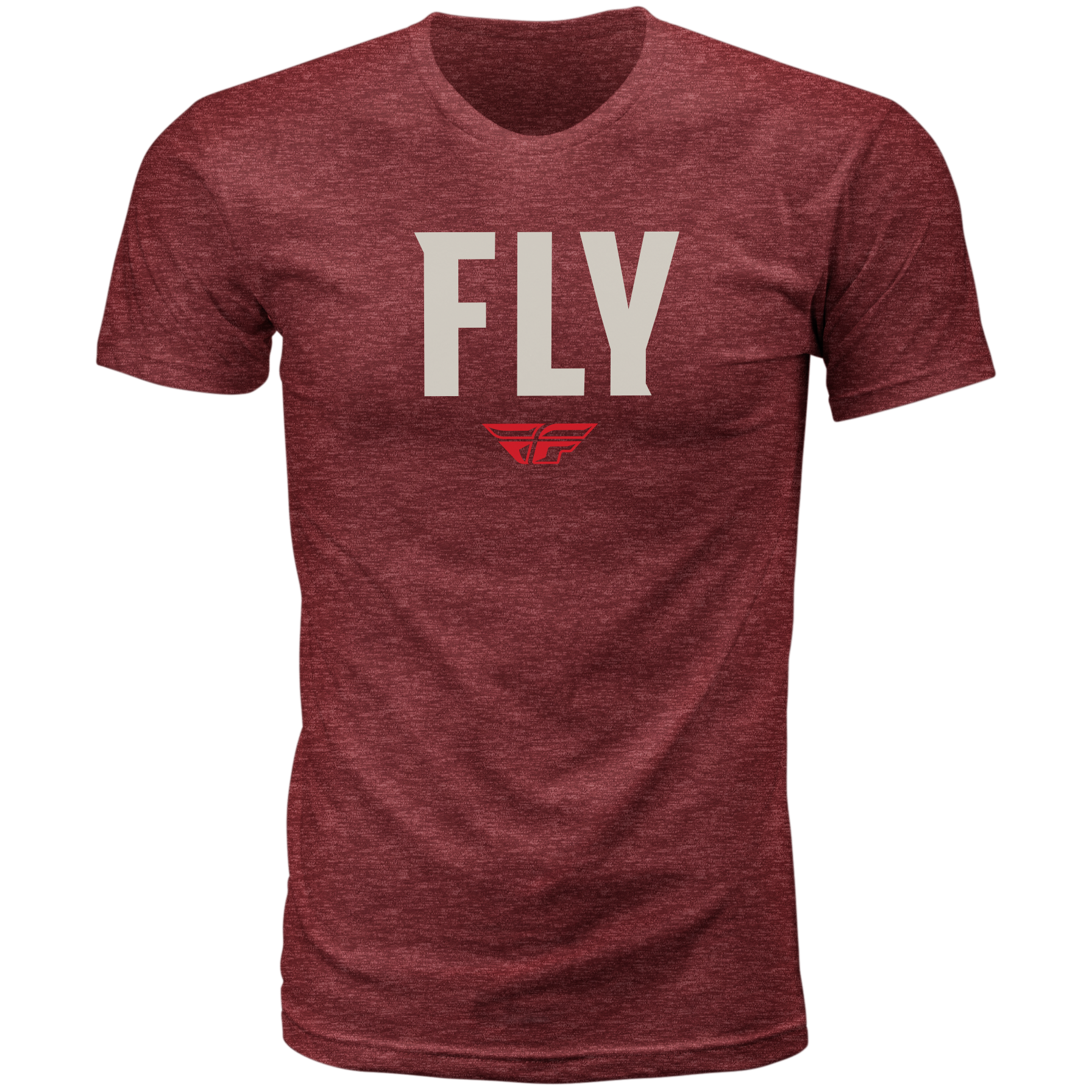 Fly Wfh Tee Red Heather Lg