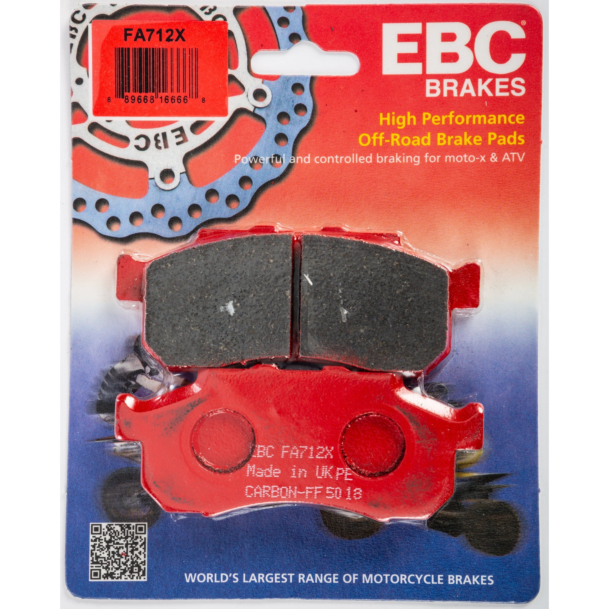 Brake Pads Fa712x Carbon X Series