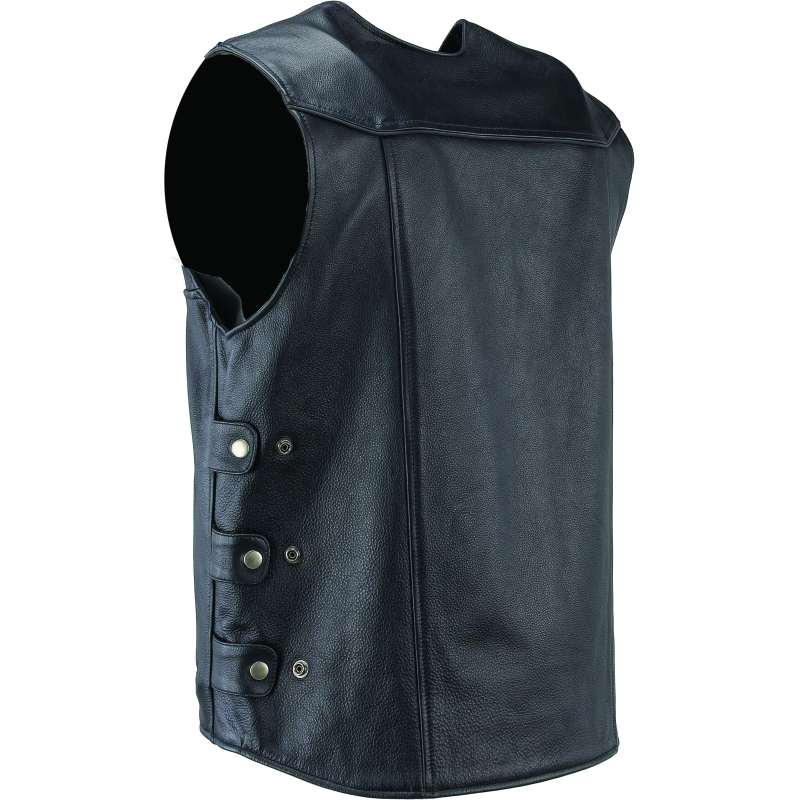 Kuryakyn Leather By River Road Plains Leather Vest Black - Small