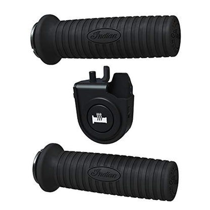 Indian Motorcycle Heated Handlebar Grips, Black - 2884900
