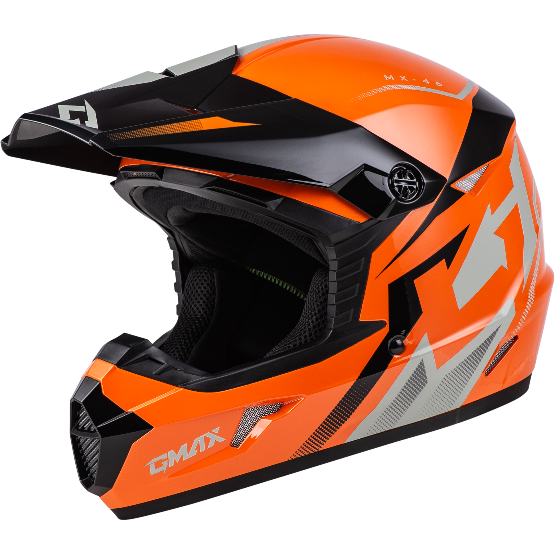Mx 46 Compound Helmet Orange/Black/Grey Xl