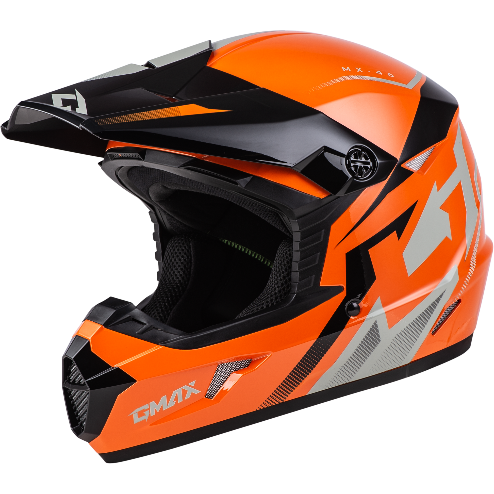Mx 46 Compound Helmet Orange/Black/Grey Yl
