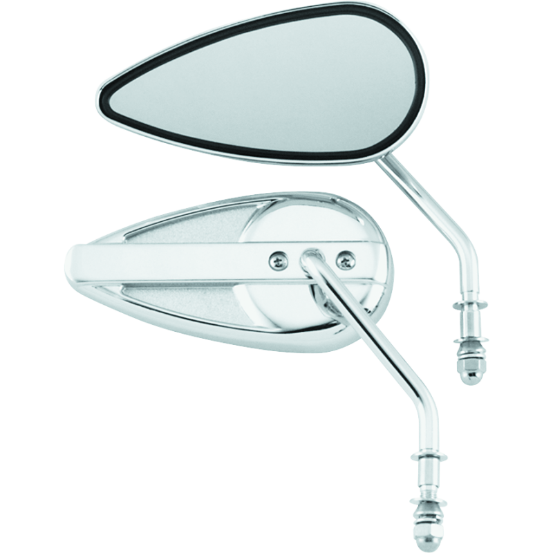 Bikers Choice 65-Up Chrome Teardrop Mirror Universal Custom Pr