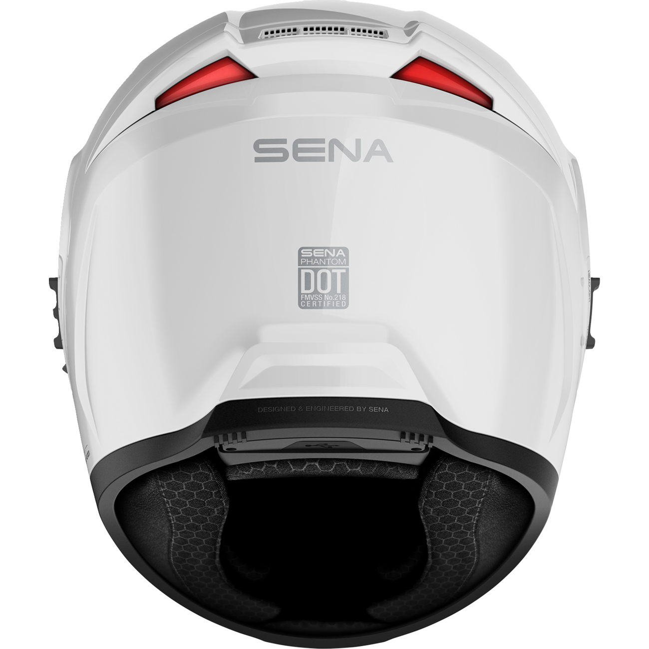 SENA Phantom Helmet - Gloss White - Medium PHANTOM-GW00M3