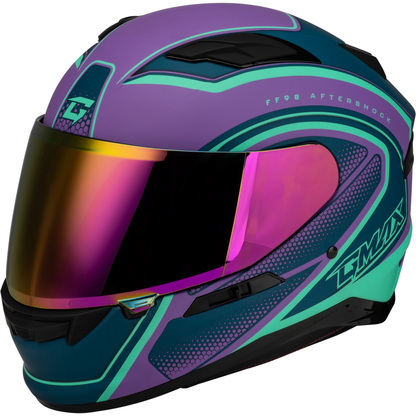 Ff 98 Aftershock Helmet Matte Purple/Blue Sm