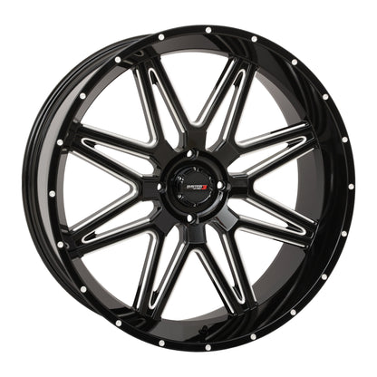 St7 Wheel 24x9 5+4 (0mm) 4/137 Gloss Black Milled
