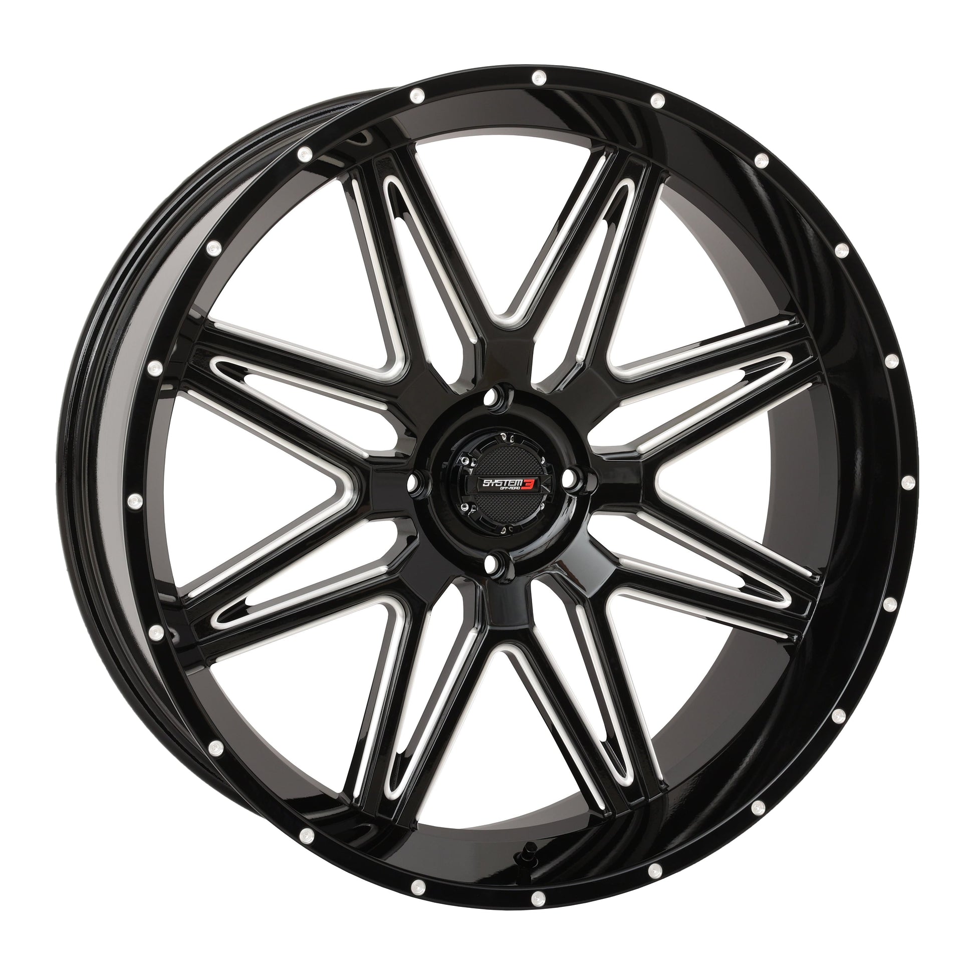 St7 Wheel 24x9 5+4 (0mm) 4/156 Gloss Black Milled