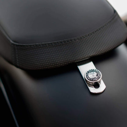 Indian Motorcycle All-Weather Vinyl Rogue Seat, Black - 2883663-VBA