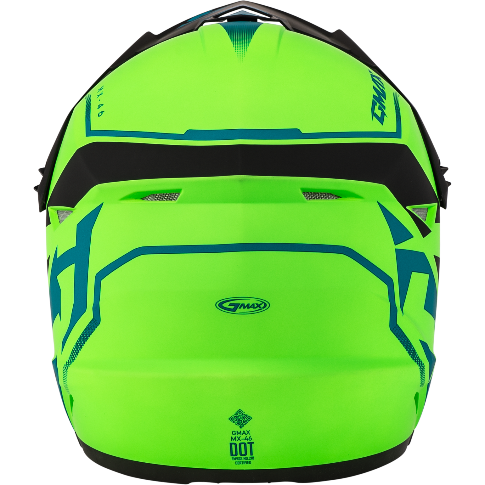 Mx 46 Compound Helmet Matte Hi Vis Green/Blk/Blue 2x