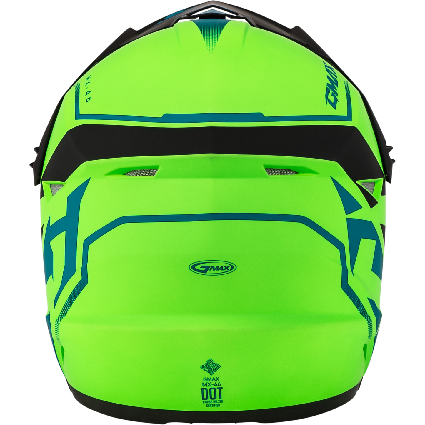 Mx 46 Compound Helmet Matte Hi Vis Green/Blk/Blue Xl