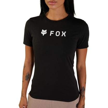 Fox Racing Women's Standard Absolute SS TECH TEE, Black, Large