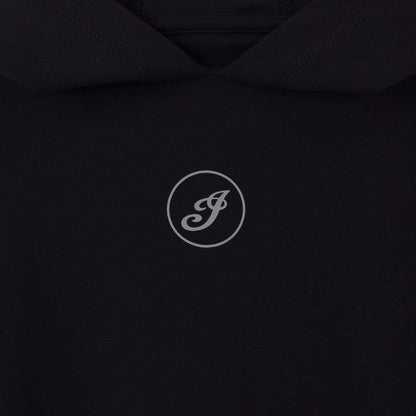 Indian Motorcycle Women's Cropped Athlete Hoodie, Black