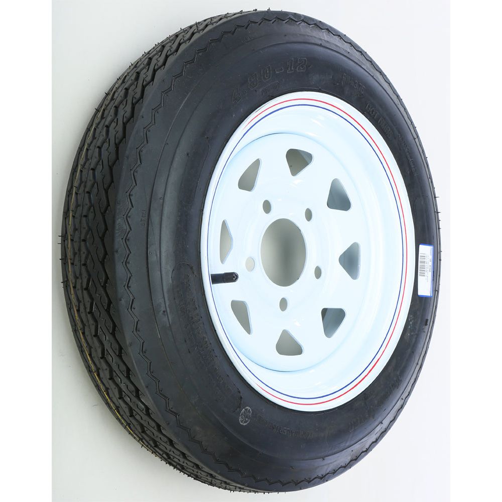 Trailer Tire And Wheel Assembly White