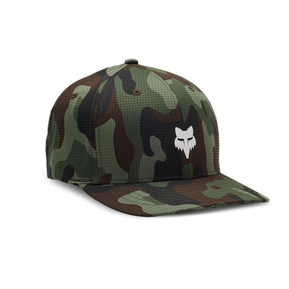 Fox Racing Men's Standard Fox Head TECH Flexfit, Green CAMO, Small