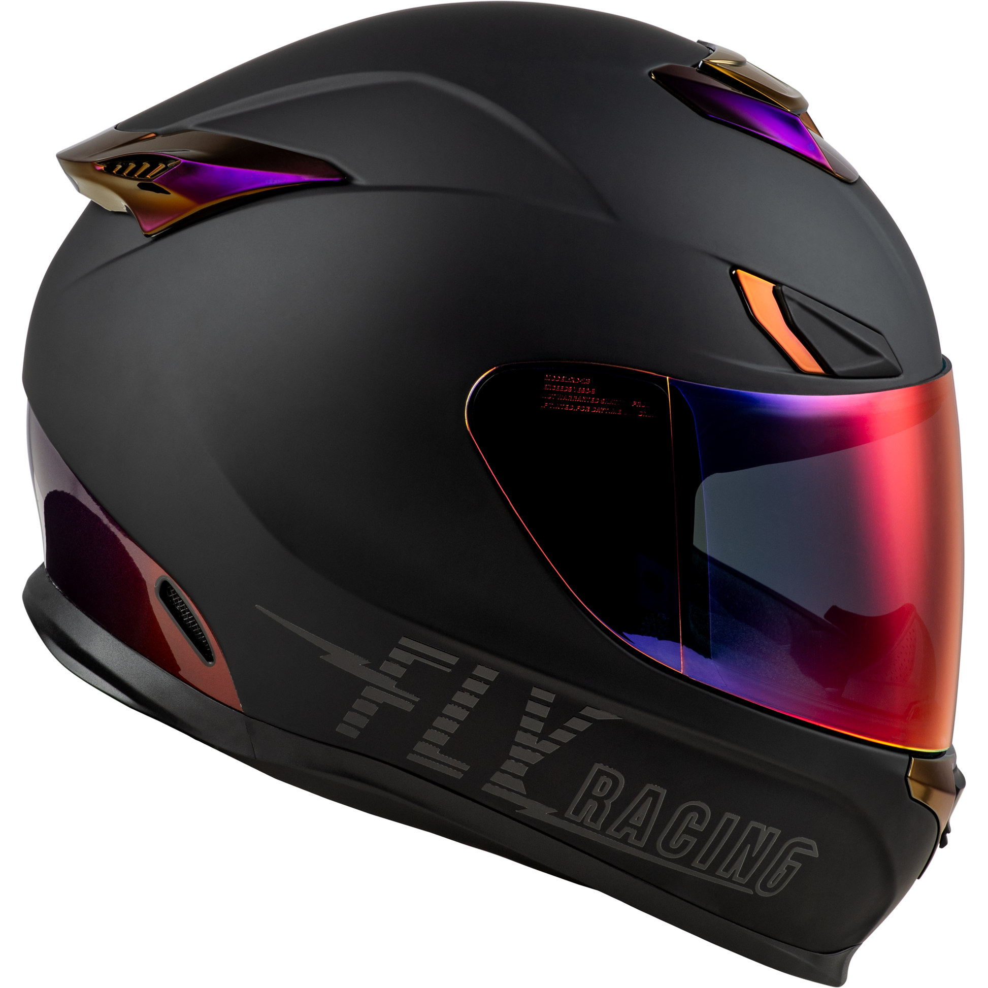 Sentinel Recon Helmet Matte Black/Purple Chrome 2x