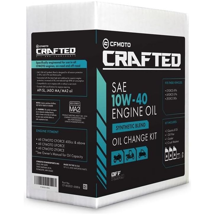CFMoto 10W-40 Off Road Oil Change Kit CF-852021-00816 - RideNow Parts