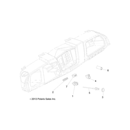 Polaris Ranger Choke Cable, Genuine OEM Part 7081299, Qty 1