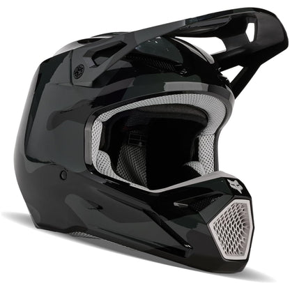 Fox Racing YOUTH V1 MOTOCROSS HELMET, BLACK CAMO 31404-247 - YS