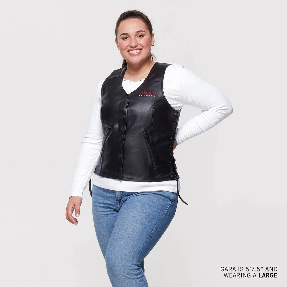 
                      
                        Indian Motorcycle Women's Lindy Vest, Black - 3XL - 286273914
                      
                    