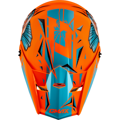 Youth Mx 46y Unstable Helmet Hi Vis Orange/Blue Ym