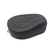 Mustang 08-21 Harley Wide Tripper FL Touring Passenger Seat w/Red Diamond Stitch - Black