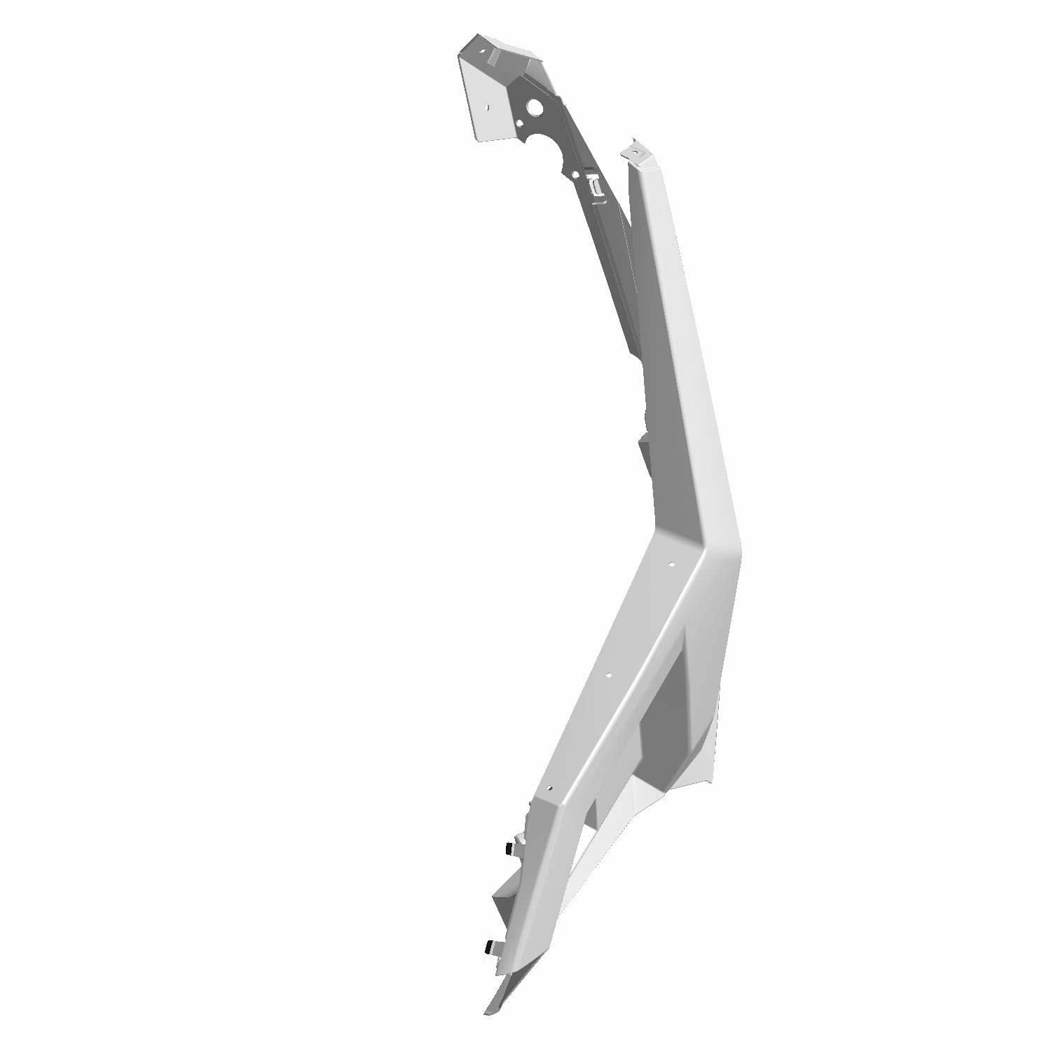 Polaris RZR Fender Flare, Rear, Right, Gloss Black, Genuine OEM Part 5455187-070, Qty 1
