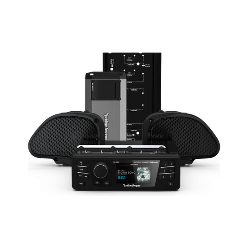 Rockford Fosgate 1998-2013 Harley Davidson Road Glide PMX Stage 2 Audio Kit