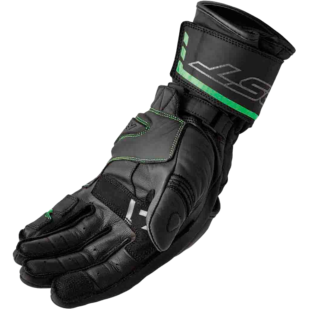 S1 Glove Blk/Flo Green Leather 2xl