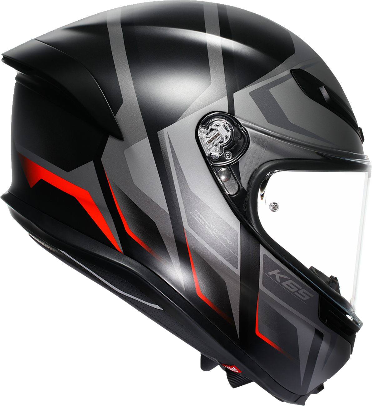 AGV K6 S Helmet - Karve - Matte Black/Gray/Red - 2XL 2118395002-024-XXL