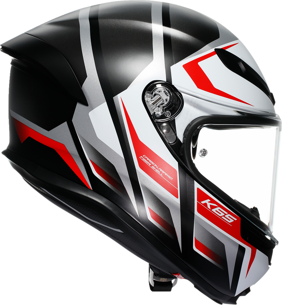 AGV K6 S Helmet - Karve - Matte Black/White/Red - 2XL 2118395002-025-XXL