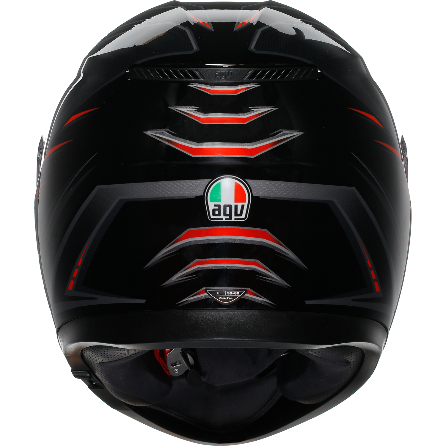 AGV K3 Helmet - Syth - Black/Red - Small 2118381004-021-S