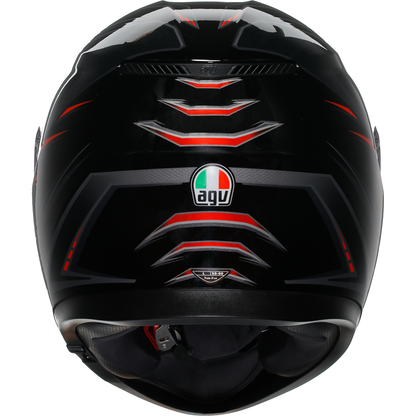 AGV K3 Helmet - Syth - Black/Red - Small 2118381004-021-S