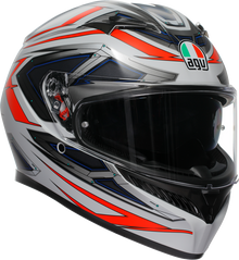 AGV K3 Helmet - Space - Matte White/Red Fluo - Small 2118381004-020-S