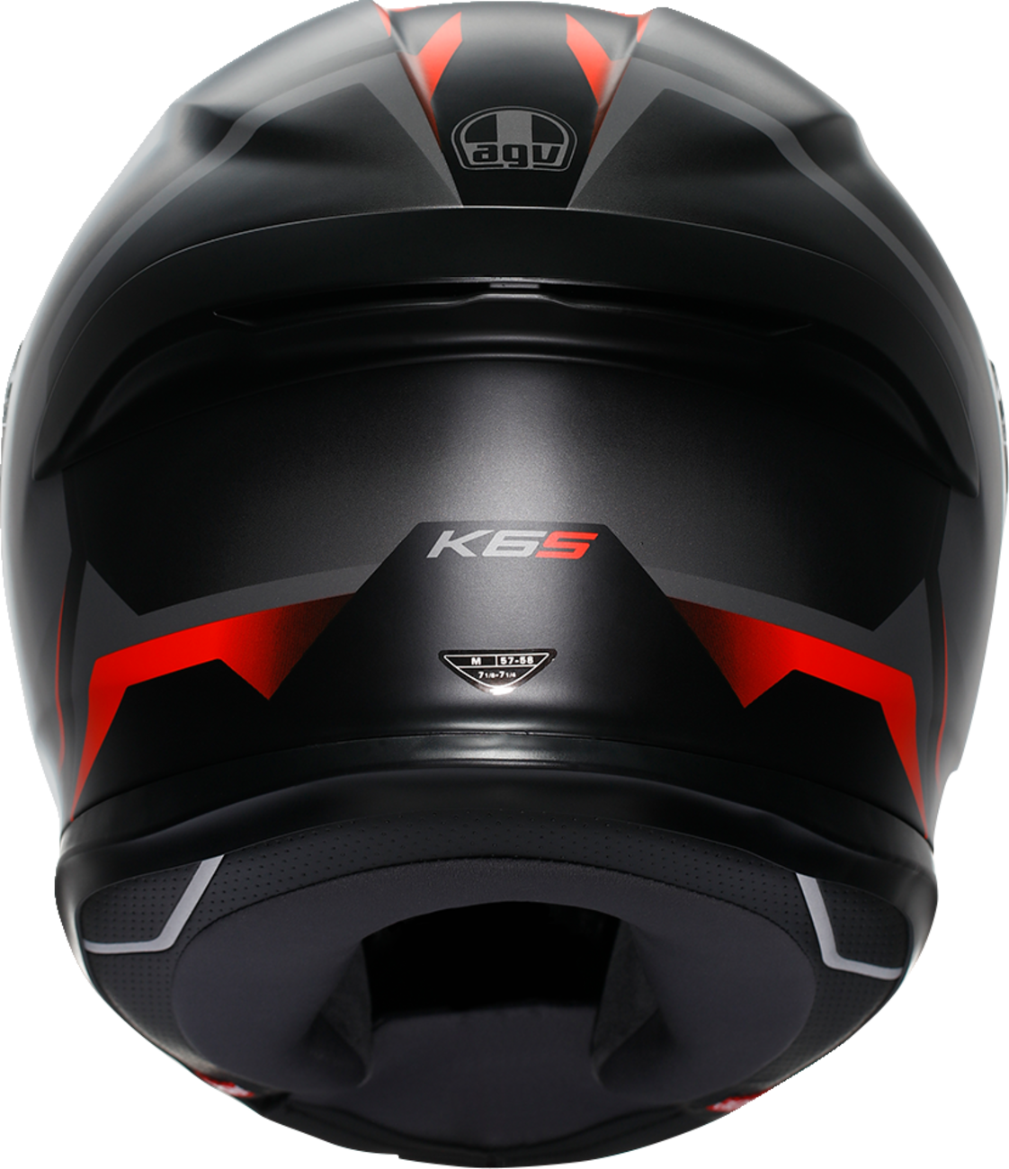 AGV K6 S Helmet - Karve - Matte Black/Gray/Red - 2XL 2118395002-024-XXL