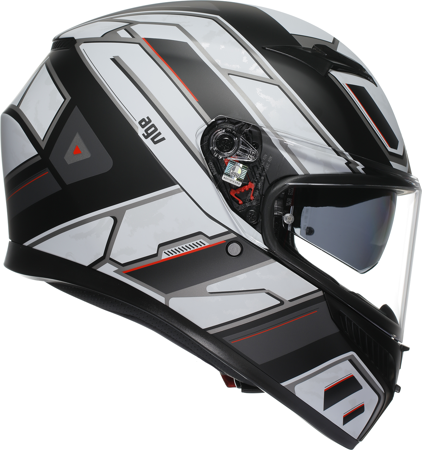 AGV K3 Helmet - Rivia - Matte Black/White - Small 2118381004-019-S