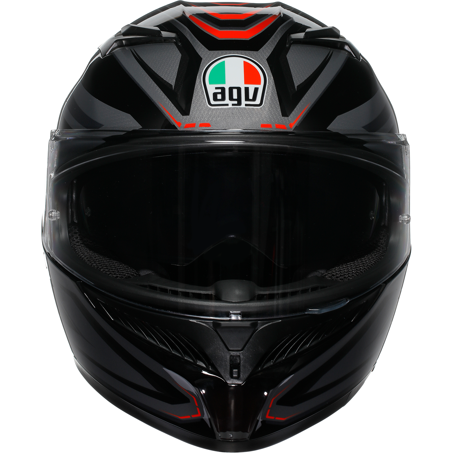 AGV K3 Helmet - Syth - Black/Red - Small 2118381004-021-S