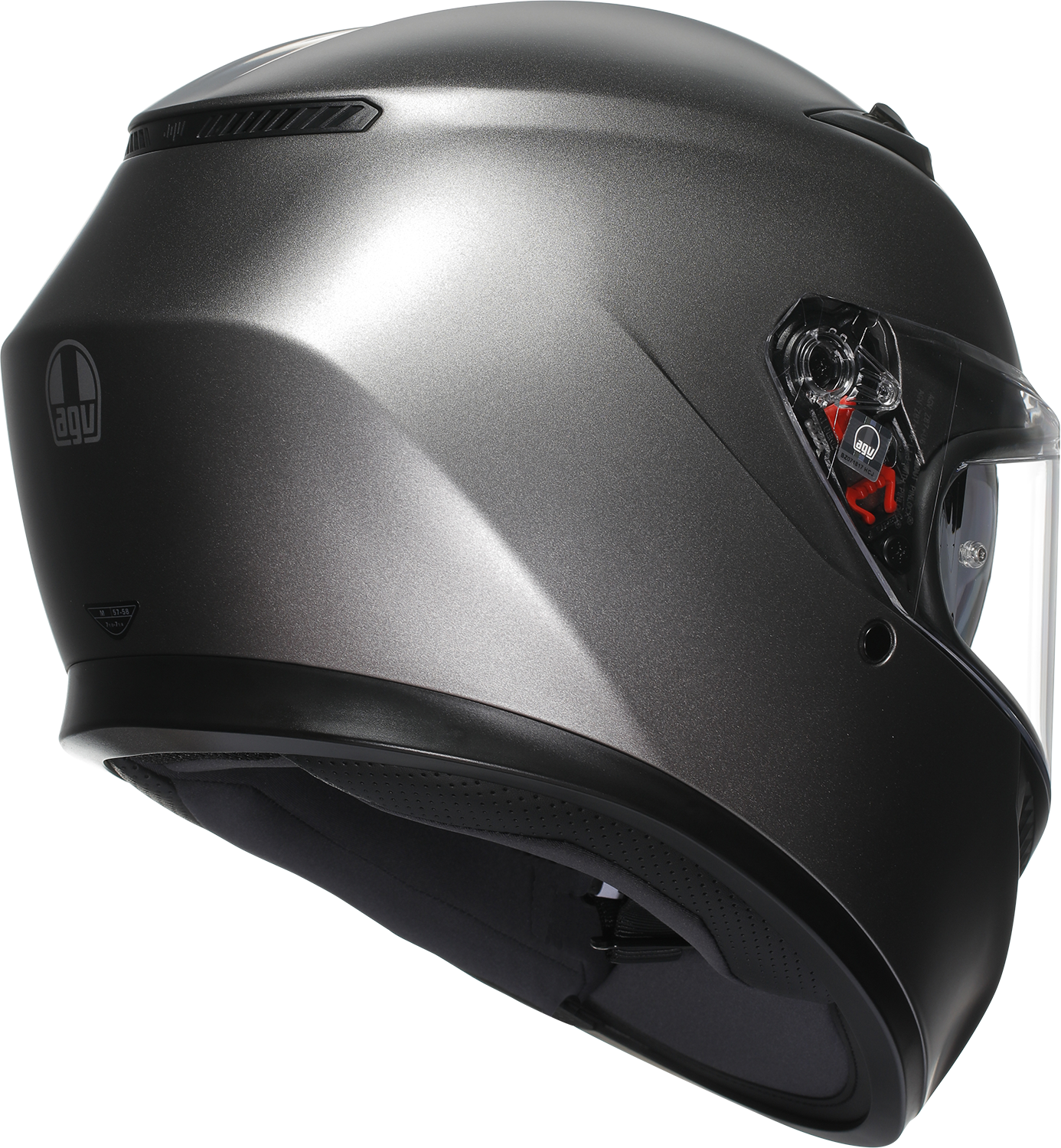 AGV K3 Helmet - Mono - Matte Luna Gray - XS 2118381004-023-XS