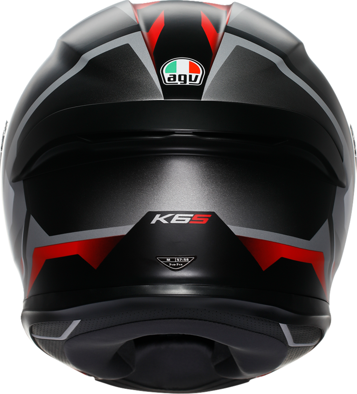 AGV K6 S Helmet - Karve - Matte Black/White/Red - 2XL 2118395002-025-XXL