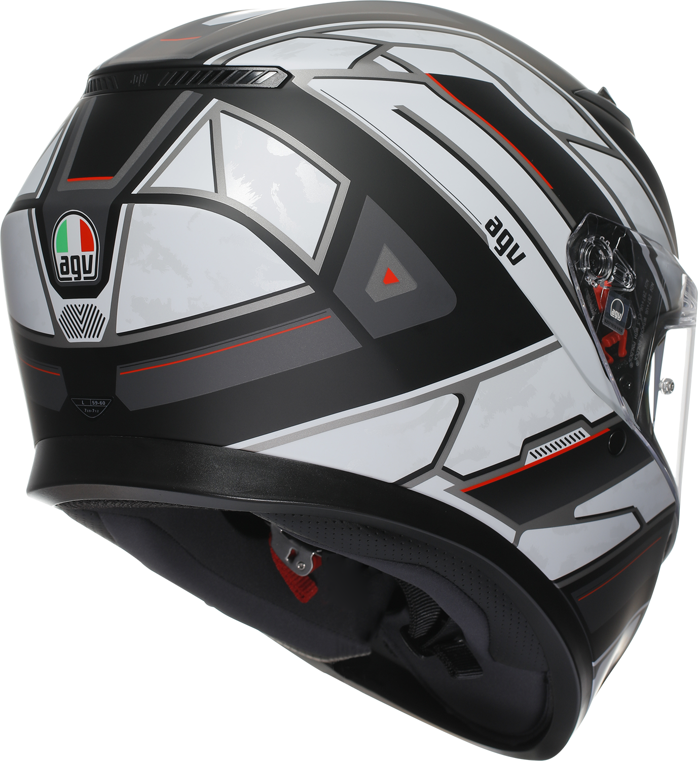 AGV K3 Helmet - Rivia - Matte Black/White - 2XL 2118381004-019-XXL