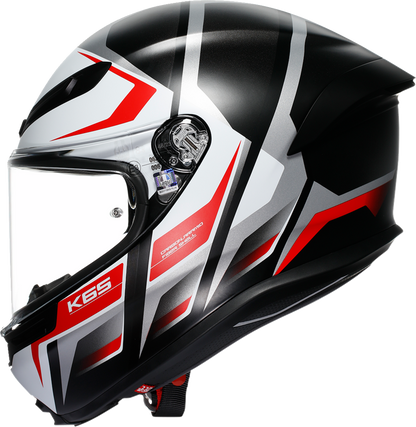 AGV K6 S Helmet - Karve - Matte Black/White/Red - 2XL 2118395002-025-XXL