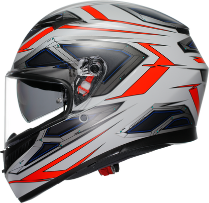 AGV K3 Helmet - Space - Matte White/Red Fluo - Small 2118381004-020-S