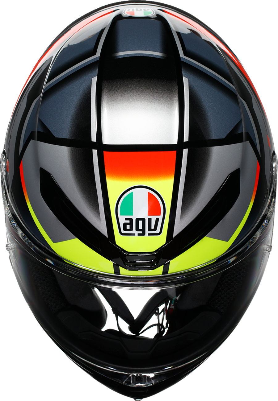 AGV K6 S Helmet - Erazer - Black/Red/Yellow Fluo - Large 2118395002-026-L